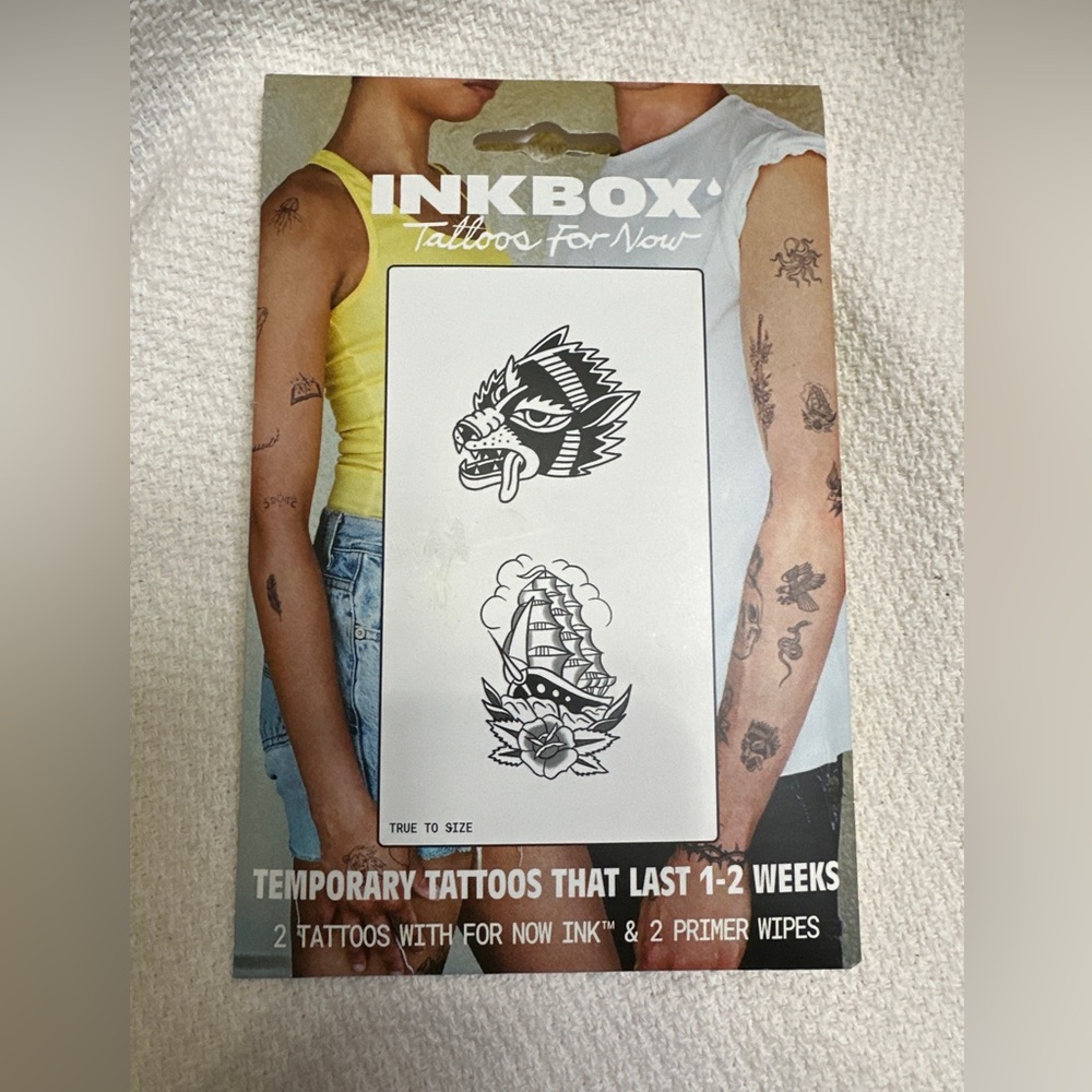 Inkbox tattoos last 1 to 2 weeks Great for Halloween